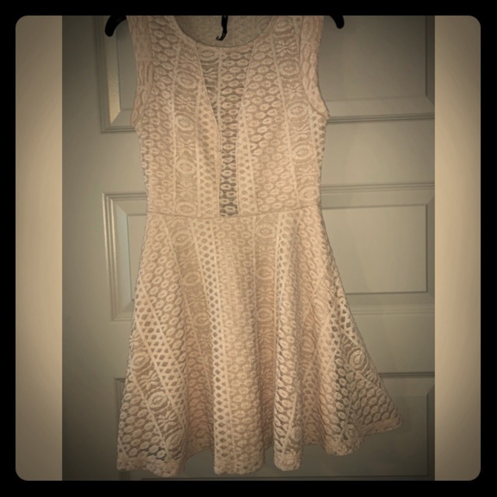 Lace-detailed Love Culture Mini-Dress
